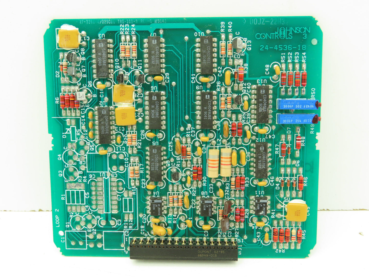 Johnson Controls 24-4536-18 Control Circuit Board Temperature Controller System