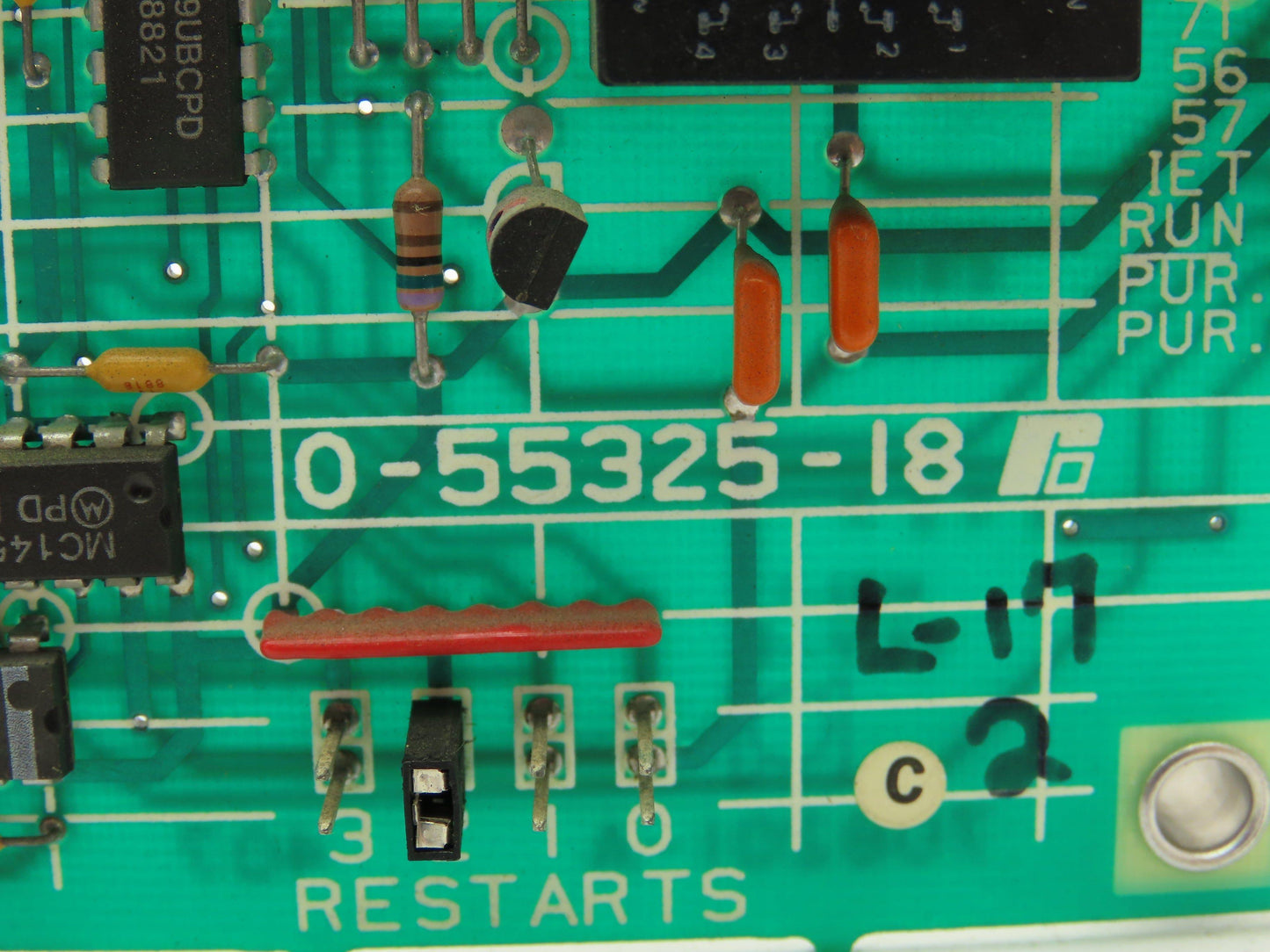 Reliance Electric 0-55325-18 TSTH Test Signal Auto Restart Circuit Board