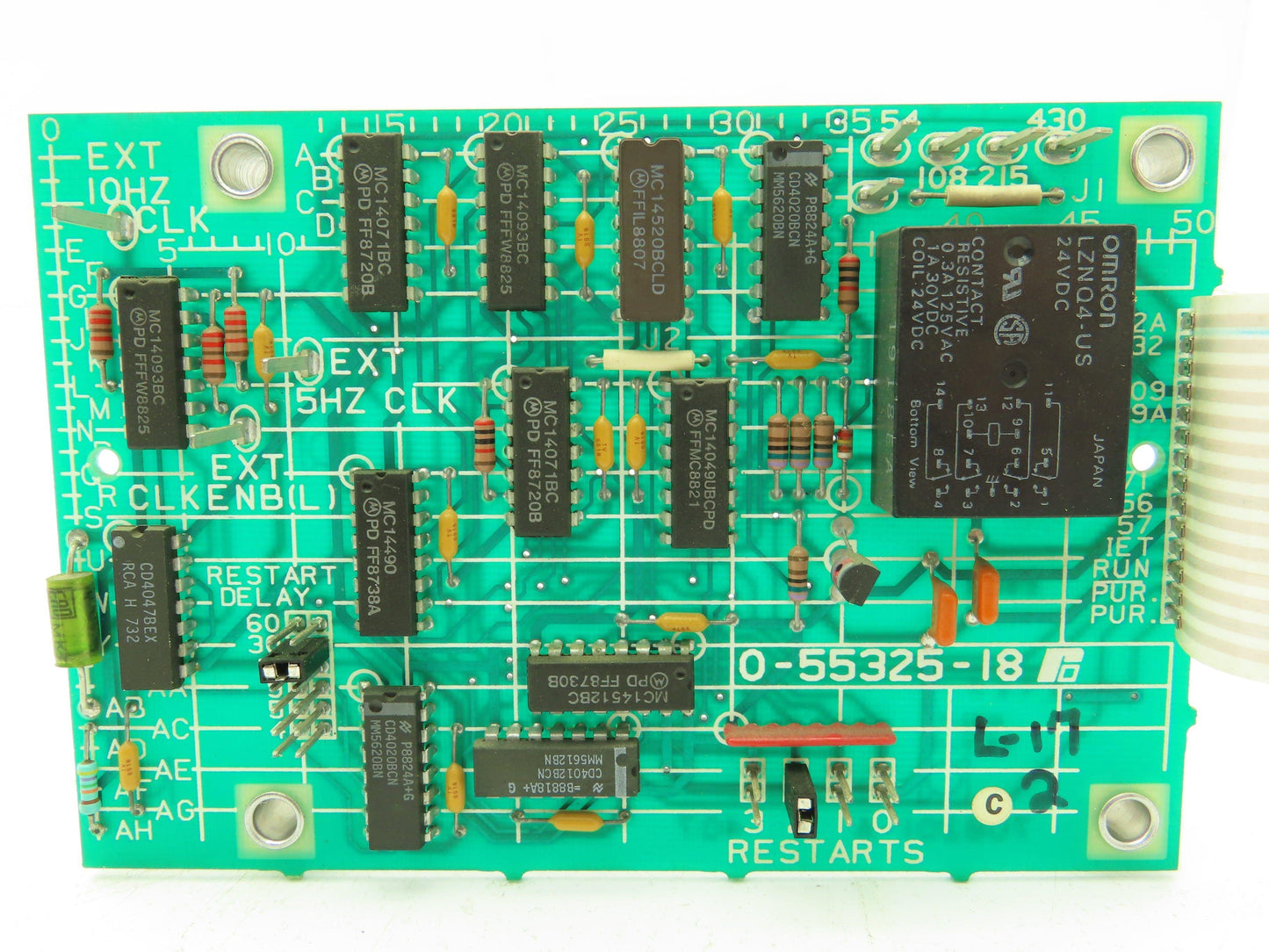 Reliance Electric 0-55325-18 TSTH Test Signal Auto Restart Circuit Board