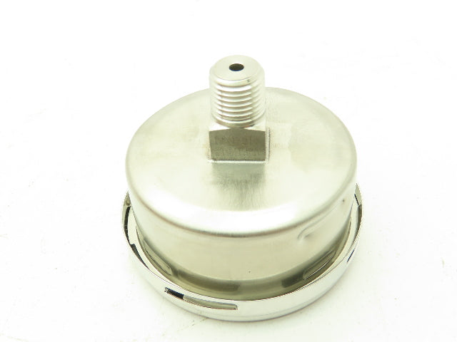 Wika 9832233 Industrial Pressure Gauge 1/4" NPT 3000 PSI 2.5" 233.54 Stainless