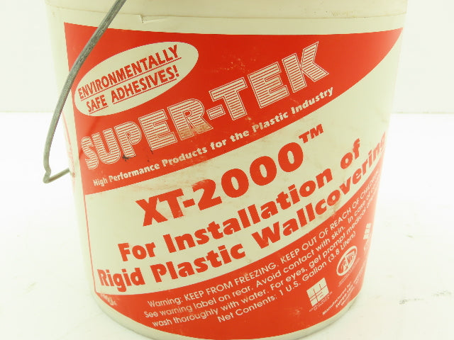 Super Tek XT-2000 Adhesive Plastic Wall Covering Permanently Flexible Bond 1 Gal