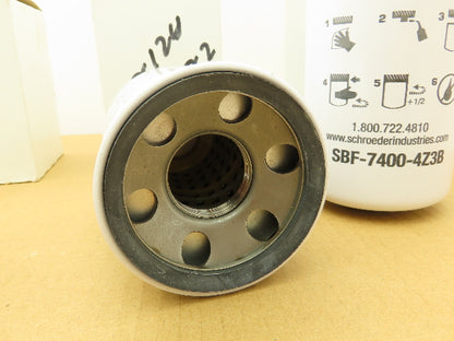 Schroeder SBF-7400-4Z3B Hydraulic Filter Lot of 3