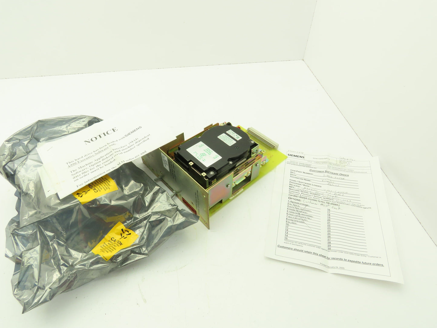 Cincinnati Milacron Miniscribe Hard Drive Assembly Siemens A950 Software Seagate