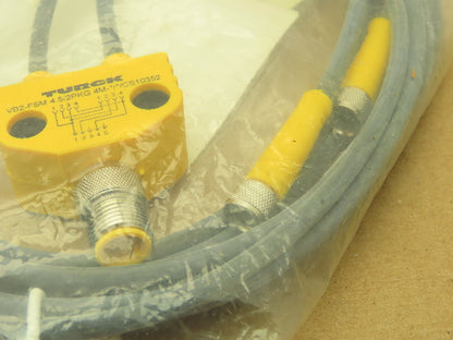 Turck VB2-FSM 4.5/2PKG 4M-2/2CS10352 M12 Splitter Cordset