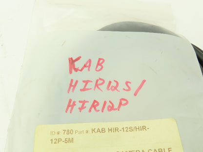 Aries KAB HIR12S/HIR-12PARIES Camera Extension Cable 12-Pin Male Female 5M 15'