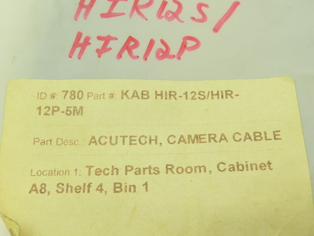 Aries KAB HIR12S/HIR-12PARIES Camera Extension Cable 12-Pin Male Female 5M 15'