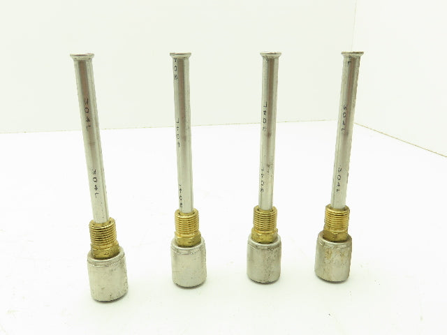 3/8 Flare Adaptor 3/8 Barb 304 Stainless Crimp Air Conditioner Line Lot of 4