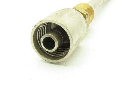 3/8 Flare Adaptor 3/8 Barb 304 Stainless Crimp Air Conditioner Line Lot of 4
