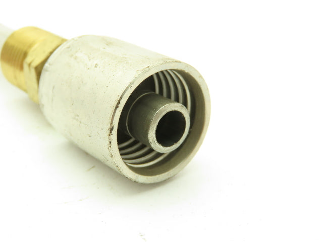 3/8 Flare Adaptor 3/8 Barb 304 Stainless Crimp Air Conditioner Line Lot of 4