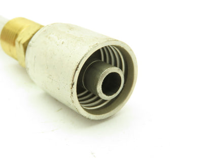 3/8 Flare Adaptor 3/8 Barb 304 Stainless Crimp Air Conditioner Line Lot of 4
