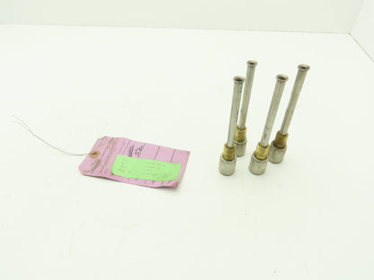 3/8 Flare Adaptor 3/8 Barb 304 Stainless Crimp Air Conditioner Line Lot of 4