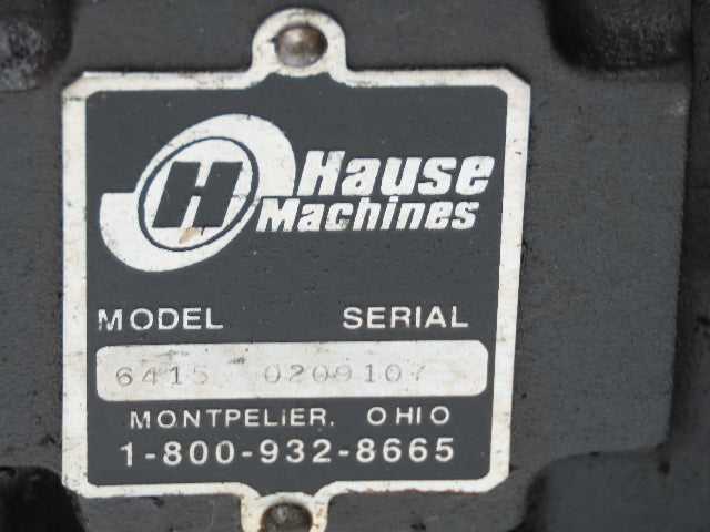 Hause Holomatic 6415 Hydraulic Feed Multiple Spindle Drill Unit 5Hp 230/460v 3ph