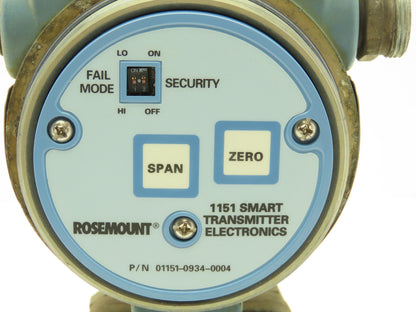 Rosemount 1151 GP8S1AB1 Smart Pressure Transmitter 1000 PSI