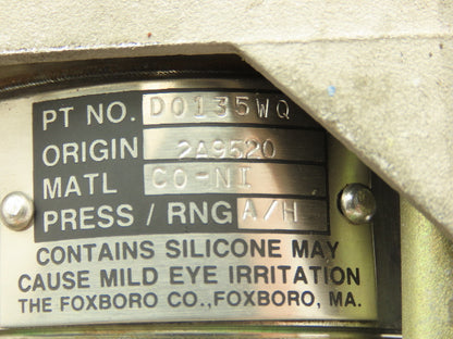 Foxboro 821AL-IK1NH2 Pressure Transmitter w/ Base D0135WQ
