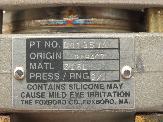 Foxboro 821GM-IS1SL2 Pressure Transmitter w/ Base D0135NA