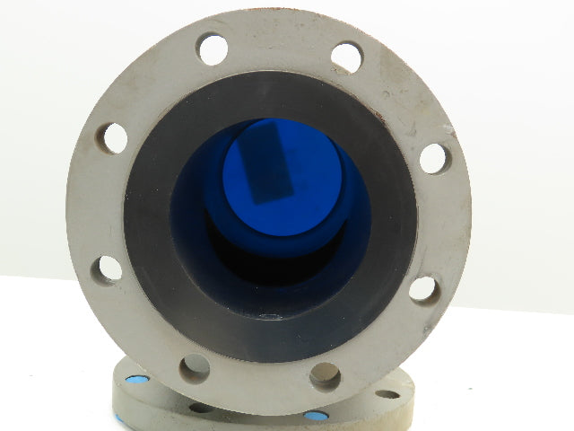 Armco  6" Flanged Tee Pipe Fitting 150# Duct Iron PVDF Kynar Lined RX 503
