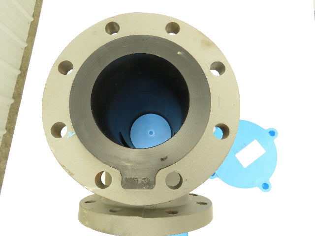 Armco  6" Flanged Tee Pipe Fitting 150# Duct Iron PVDF Kynar Lined RX 503