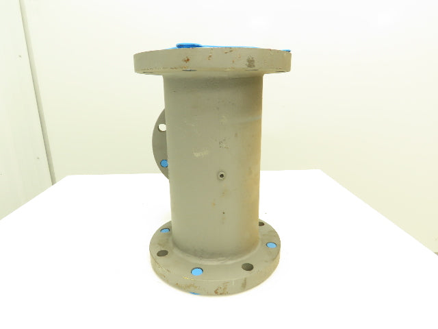 Armco  6" Flanged Tee Pipe Fitting 150# Duct Iron PVDF Kynar Lined RX 503