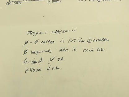 Kollmorgen B-804-BA-91-TE1-008 Goldline B Brushless Servo Motor 230V 2000 RPM