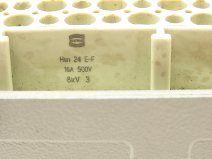 Harting 24 Pin Male And Female Connector Set 16 Amp 500v Hen 24 E-F, Hen 24 E-M