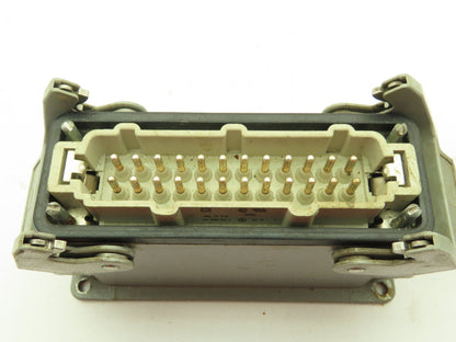 Harting 24 Pin Male And Female Connector Set 16 Amp 500v Hen 24 E-F, Hen 24 E-M