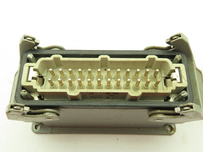 Harting 24 Pin Male And Female Connector Set 16 Amp 500v Hen 24 E-F, Hen 24 E-M