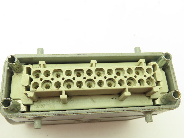 Harting 24 Pin Male And Female Connector Set 16 Amp 500v Hen 24 E-F, Hen 24 E-M