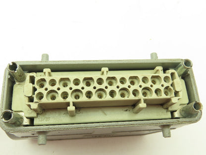 Harting 24 Pin Male And Female Connector Set 16 Amp 500v Hen 24 E-F, Hen 24 E-M