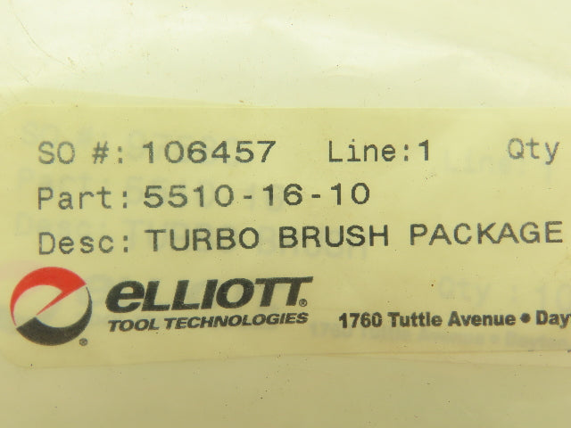 Elliott 5510-16 Roto Jet Turbo Tube Brush 1" OD Plastic Wet Type Lot of 5
