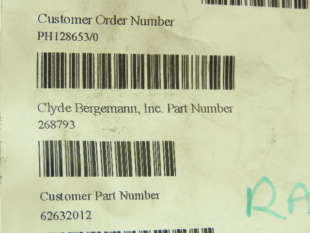 Clyde Bergemann 268793 NGP Graphite Packing Ring Set 1x.5x1.5 Lot of 5