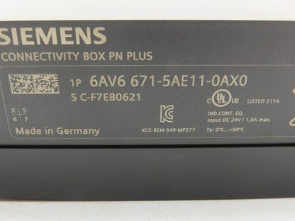 Siemens 6AV6 671-5AE11-0AX0 Connectivity Box PN Plus Profinet Teach Pendant Port