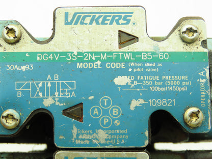 Vickers DG4V-3S-2N-M-FTWL-B5-60 SystemStak Hydraulic Solenoid / Reducing Valves