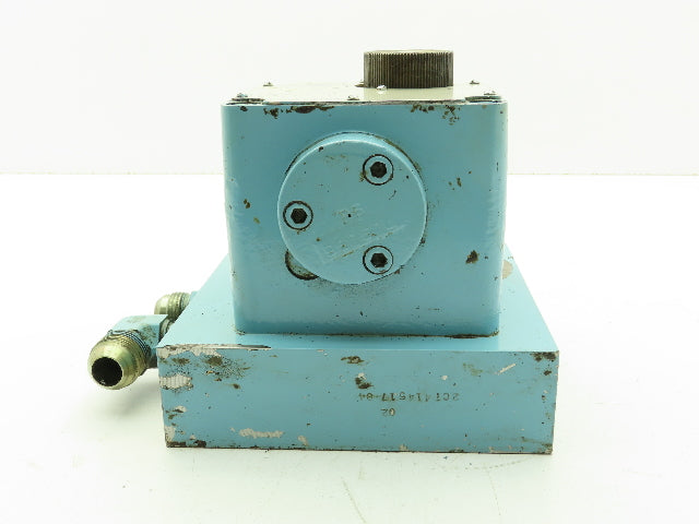 Vickers CPG-06-10A-L-12 Hydraulic Flow Control Panel Valve Single Feed 10 GPM