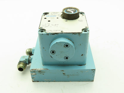 Vickers CPG-06-10A-L-12 Hydraulic Flow Control Panel Valve Single Feed 10 GPM