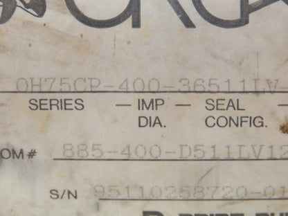 Price Pump OH75CP-400 Orca Plastic Horizontal Centrifugal Pump 70 GPM 115/230V