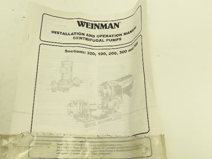 Weil Submersible Waste Water Pump 1-1/2" Flange 1/2HP 1750 RPM 460V 3PH