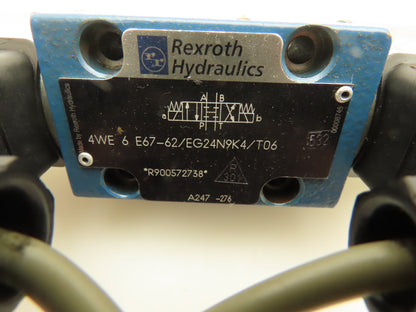 Rexroth 4WE E67-62/EG24N9K4/T06 Hydraulic Directional Solenoid Valve 24VDC D03