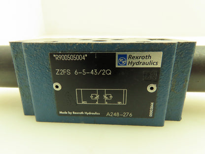 Rexroth Z2FS 6-5-43/2Q Hydraulic Double Throttle Flow Control Check Valve