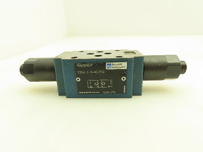 Rexroth Z2FS 6-5-43/2Q Hydraulic Double Throttle Flow Control Check Valve