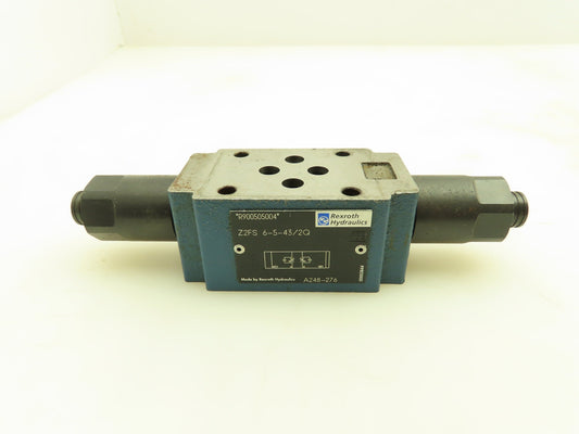 Rexroth Z2FS 6-5-43/2Q Hydraulic Double Throttle Flow Control Check Valve