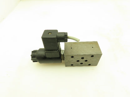 Flutec 554130 Hydraulic Solenoid Sandwich Valve 24VDC