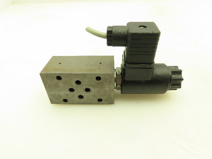 Flutec 554130 Hydraulic Solenoid Sandwich Valve 24VDC