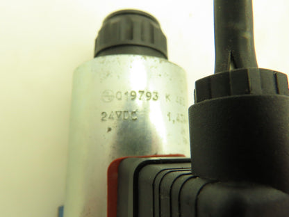 Rexroth 5-4WE 10 C33/CG24N9K4 Hydraulic Directional Solenoid Spool Valve 24VDC