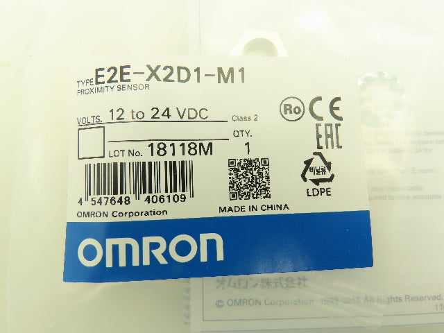 Omron E2E-X2D1-M1 Inductive Proximity Sensor Lot of 4