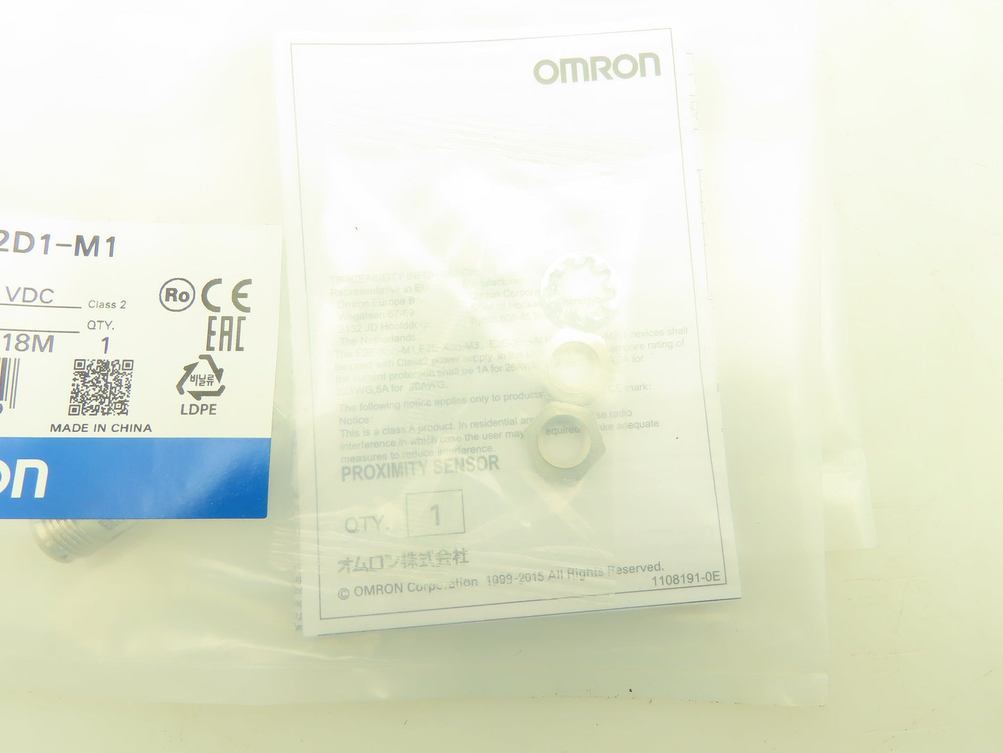 Omron E2E-X2D1-M1 Inductive Proximity Sensor Lot of 4