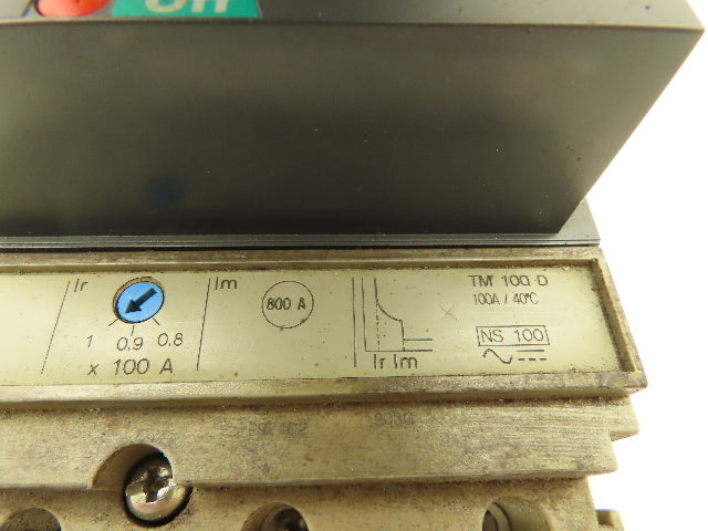 Schneider Square D TM100D 100A Circuit Breaker 3Ph 80-100A Disconnect Handle