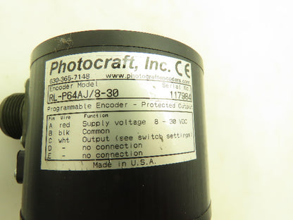 Photocraft RL-P64AJ/8-30 Incremental Shaft Encoder 8-30VDC