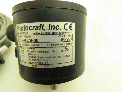 Photocraft RL-P64AJ/8-30 Incremental Shaft Encoder 8-30VDC