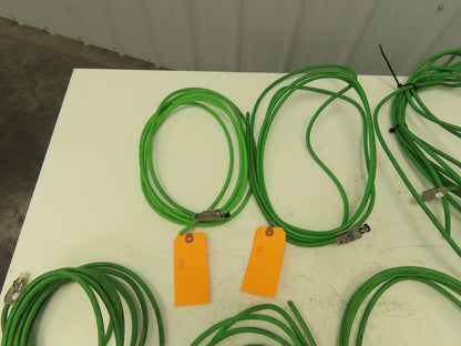 Siemens Profinet Cable 11'+ Cat 5 W/RJ45 Connector Industrial Trailing Lot of 9