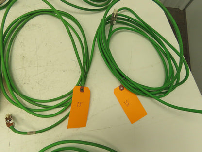 Siemens Profinet Cable 11'+ Cat 5 W/RJ45 Connector Industrial Trailing Lot of 9
